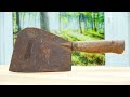 Restoration of a cleaver - Black blade & Kingwood handle