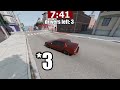 One Cop VS 10 Street Racers - BeamNG CarHunt