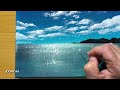 Easy way to Draw a Seascape / Acrylic Painting for Beginners