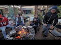 Grilled sticky rice on the fire, Laos recipe-eating fresh beef @ the countryside Fresno