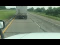 Strong winds pushed this semi