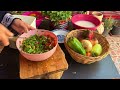How do Palestinians live in the village? Cooking grape leaves with lamb meat