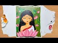 Acrylic painting of Maa Durga | Step by Step Drawing Goddess Durga | Durga puja Special Drawing