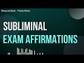 Exam Success Affirmations | Subliminal Spoken Affirmations + Theta Waves