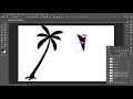 How to draw sunset landscape in photoshop, Part 1