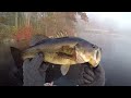 Catching some Fall Bass on a foggy morning!