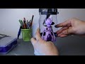 Sculpting Mewtwo  from Pokemon  In Clay