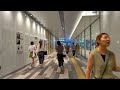 4K60 [New Shibuya Station New South Gate] West Exit Underground Walkway 2024 Tokyo Japan