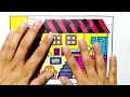 how to color house and room full coloring tutorial