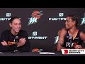 Diana Taurasi, Natasha Cloud discuss Mercury's loss to Fever, Caitlin Clark's greatness