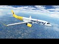 MSFS GUERNSEY to GRENOBLE with AURIGNY AIR SERVICES using EMBRAER ERJ 190
