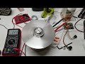 Test run of axial flux BLDC motor. Detail in the description.