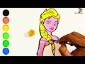 How to Draw Elsa from Frozen - Easy Step-by-Step Tutorial for Kids.