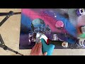 Spray paint art, learning how to do a city