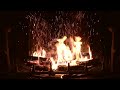Crackling Fireplace with Thunder, Rain and Howling Wind Sounds (HD)