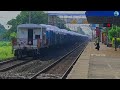 WAG 9 Green Loco Pulling Habby Loaded Coal Malgadi Train Throughout Station