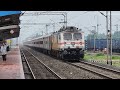 🔥Dangerous WAP 7 RAJDHANI + WAP 5 SHATABDI + VANDE BHARAT Fast and Furious High Speed Show