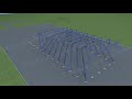 Steel structure installation guidance 3D animation