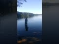 Trout fishing from shore