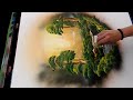 Spray paint art Forest in dreamcatcher