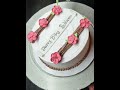 Beautiful half kg Pineapple cake & flower tutorial #like #cake #cakedecorating #subscribe #cakedesig