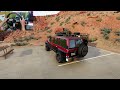 Nissan Patrol VS D90 Defender Off Road - BeamNG Drive Steering Wheel Gameplay