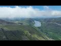 Lake District Hiking - Great Gable with unrivalled views of England's highest mountain Scafell Pike.