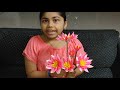 Paper Water lily |  DIY Water Lily Flower Making Tutorials |