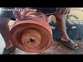 Work Wooden Lathe Art | Woodturning, Process Carving A Giant Redwood Tree In The Factory