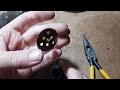 Making a new hole in an alarm clock barrel mainspring