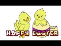 How to Draw for Kids Easy / Easter Chicks