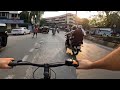 Cycling from Bandra West  to Juhu Beach via S V Road, Santracruz, Juhu Tara  Road, Mumbai, India