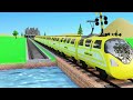 【踏切アニメ】あぶない電車 Vs Thomas the Train and Rails🚦Fumikiri Town 3D Railroad Crossing Animation #1