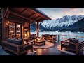 Lake Ambience with a Cozy Fireplace