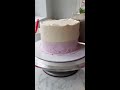 Simple Vanilla Cake Decoration with Fluffy Buttercream #shorts