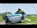 Big Long Trains Crashes #4 - Beamng drive