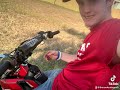Riding my dirt bike in a open field the meme