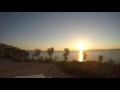 The time lapse of the sunrise over Agia Pelagia, Crete, Greece