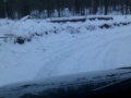 The drive down from Mt. Ossipee. The snow covered