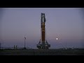 Space Launch System Artemis 1 rollout 4K cinematic montage