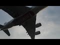 Airbus a380 approach and landing at glasgow airport