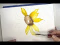 Watercolor, sunflowers, simple, and fun Splurging with WN paints!  #REPOST