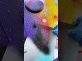 Colorful pyramids over water spray paint tutorial