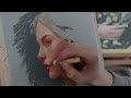 Oil pastel portrait painting || art process video ♡