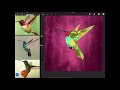 Painting an Abstract Hummingbird in Procreate