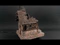 Medieval ruin for Mordheim, Warhammer Fantasy and Age of Sigmar with LED