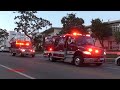 *Rare Occurrence* LAFD Rescue 65, Beverly Hills Fire Dept. Engine 3, & Rescue 1 Responding
