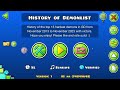 History of the Top 15 Hardest Geometry Dash Demons over a Decade (Nov 2013 - Nov 2023) in a GD Level