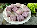 冷藏5天不变硬！绝对低糖少油！你不能错过的配方！Snowy Mooncake with Taro paste ＃冰皮月饼  #芋泥馅