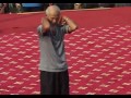 90 year old Hung Kuen Master Leung Daiyau performs the Snake guiding the crane